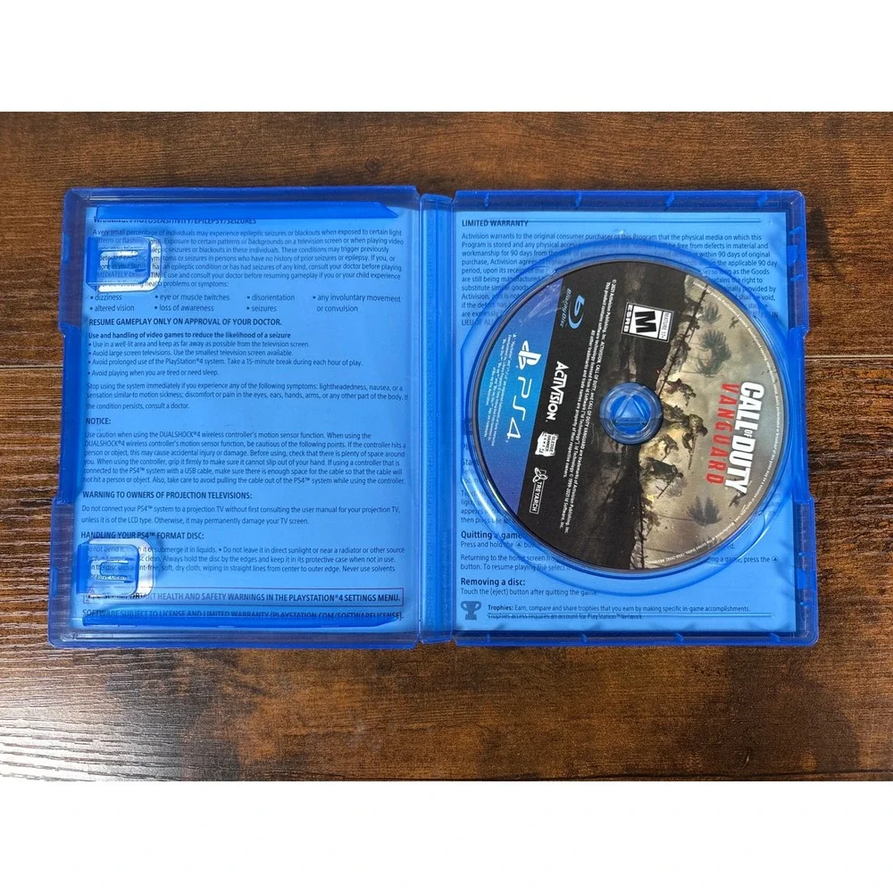 Call of Duty Vanguard Sony PlayStation 4 PS4 Activision‎ 2021 WWII FPS Game Disc